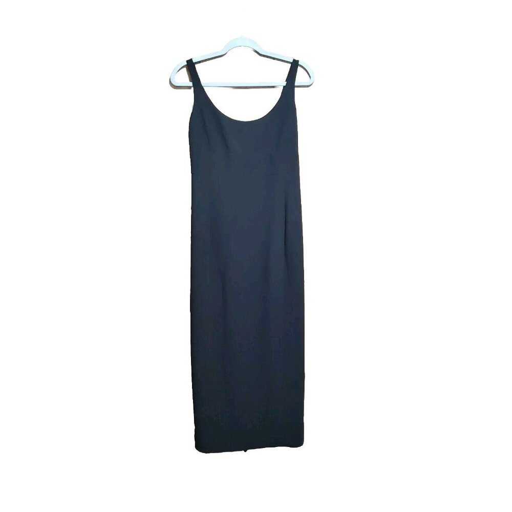 Ann Taylor Formal Black  Sleeveless Long Gown Cocktail Dress Sz 4